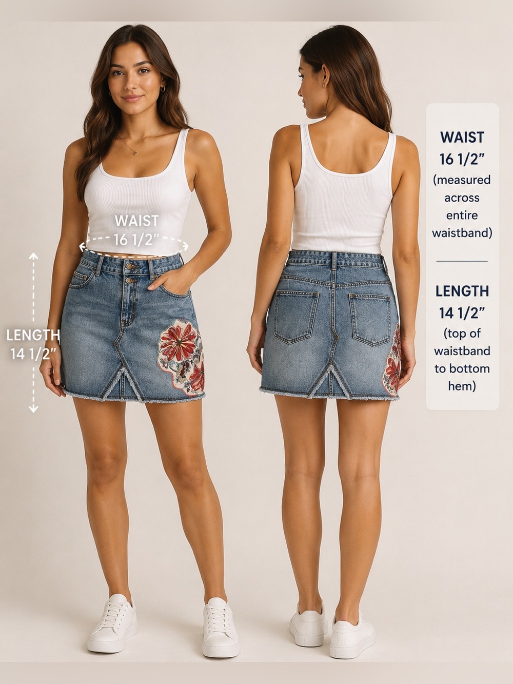 Thalia Sodi mini jean skirt in a light blue stone wash 11/12